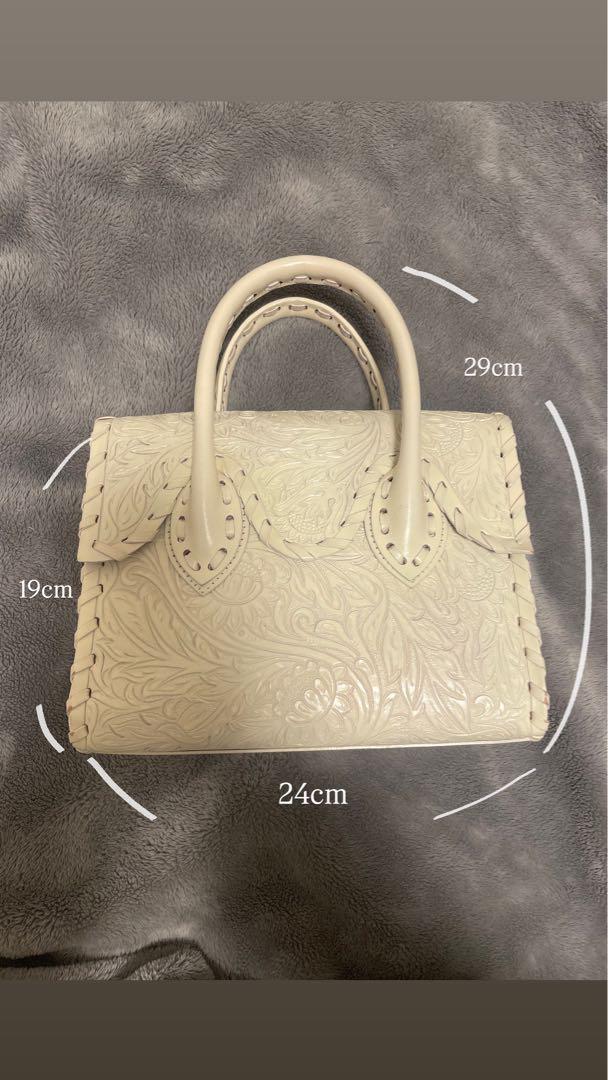 【美品】GRACECONTINENTAL カービングバッグ　袋付き
