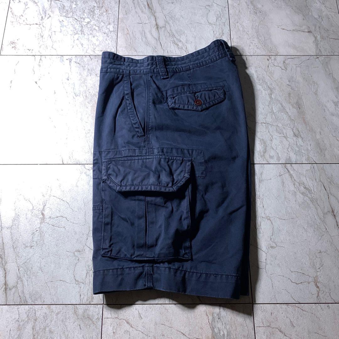 90s POLO ラルフローレン ポロチノ カーゴショーツ ネイビー w38
