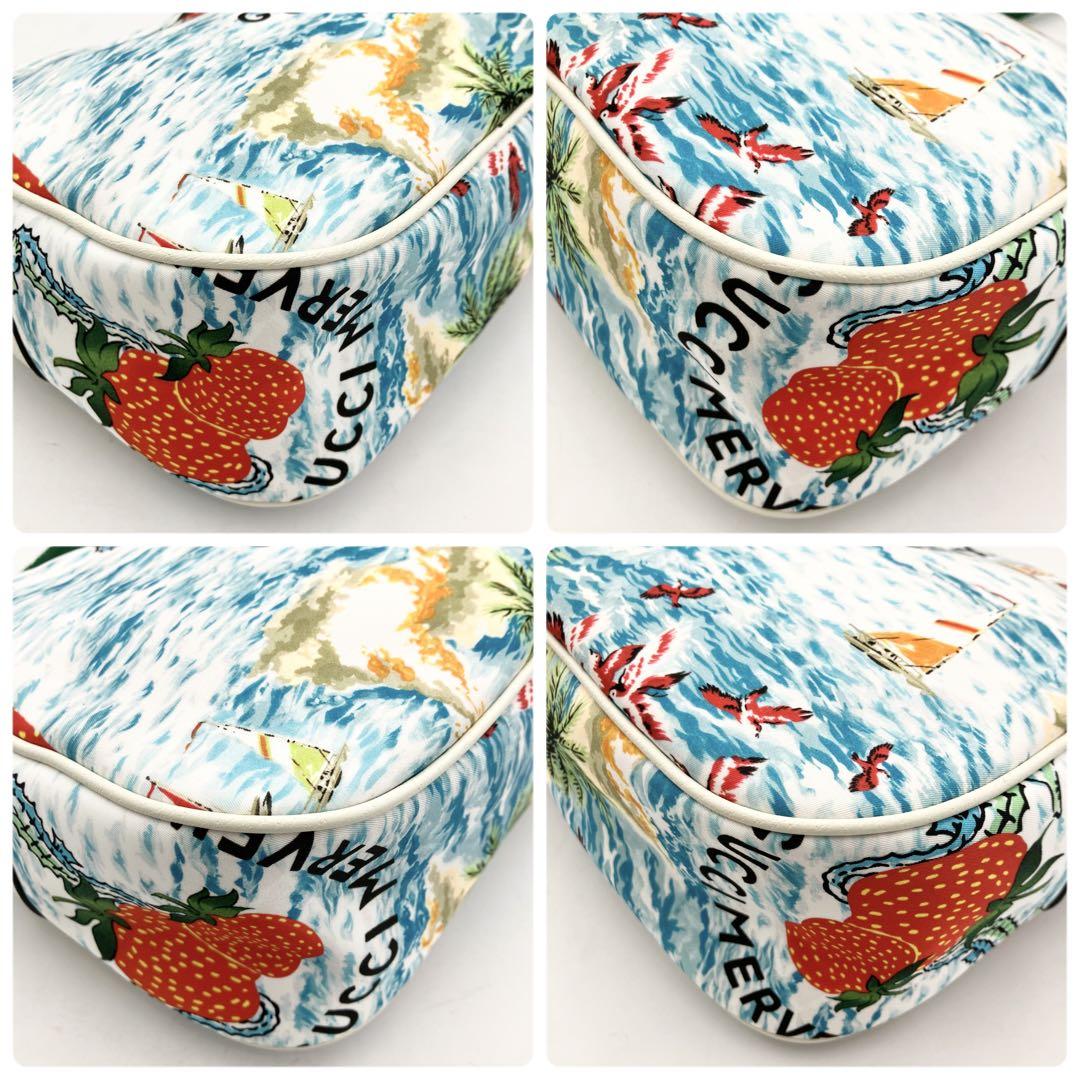 超希少◎美品◎GUCCI ショルダーバッグ ナイロン イチゴ柄