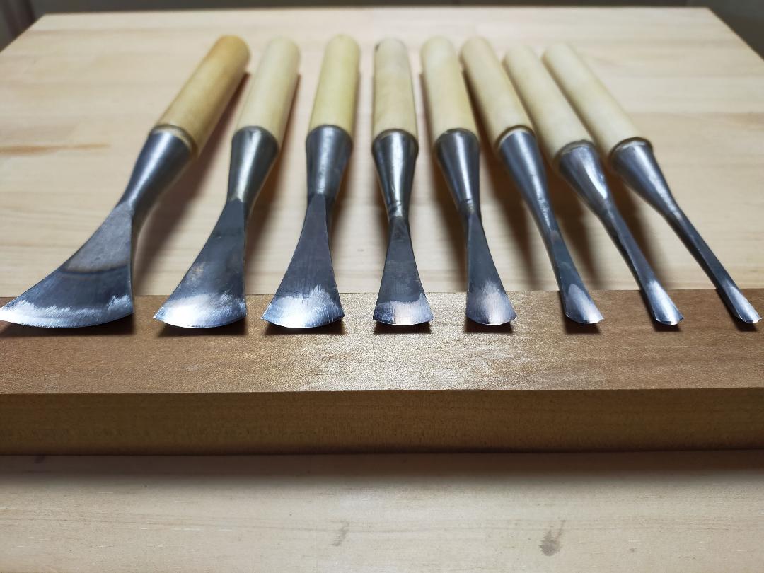 新品 内丸鑿 袋柄 8本セット