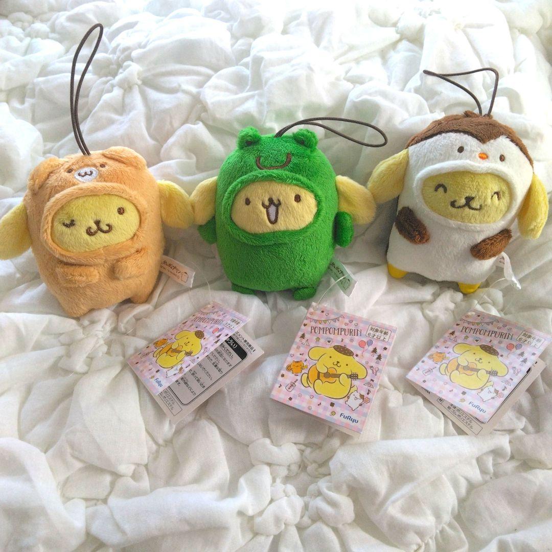 ポムポムプリン おともだち着ぐるみマスコット ぬいぐるみ 全3種