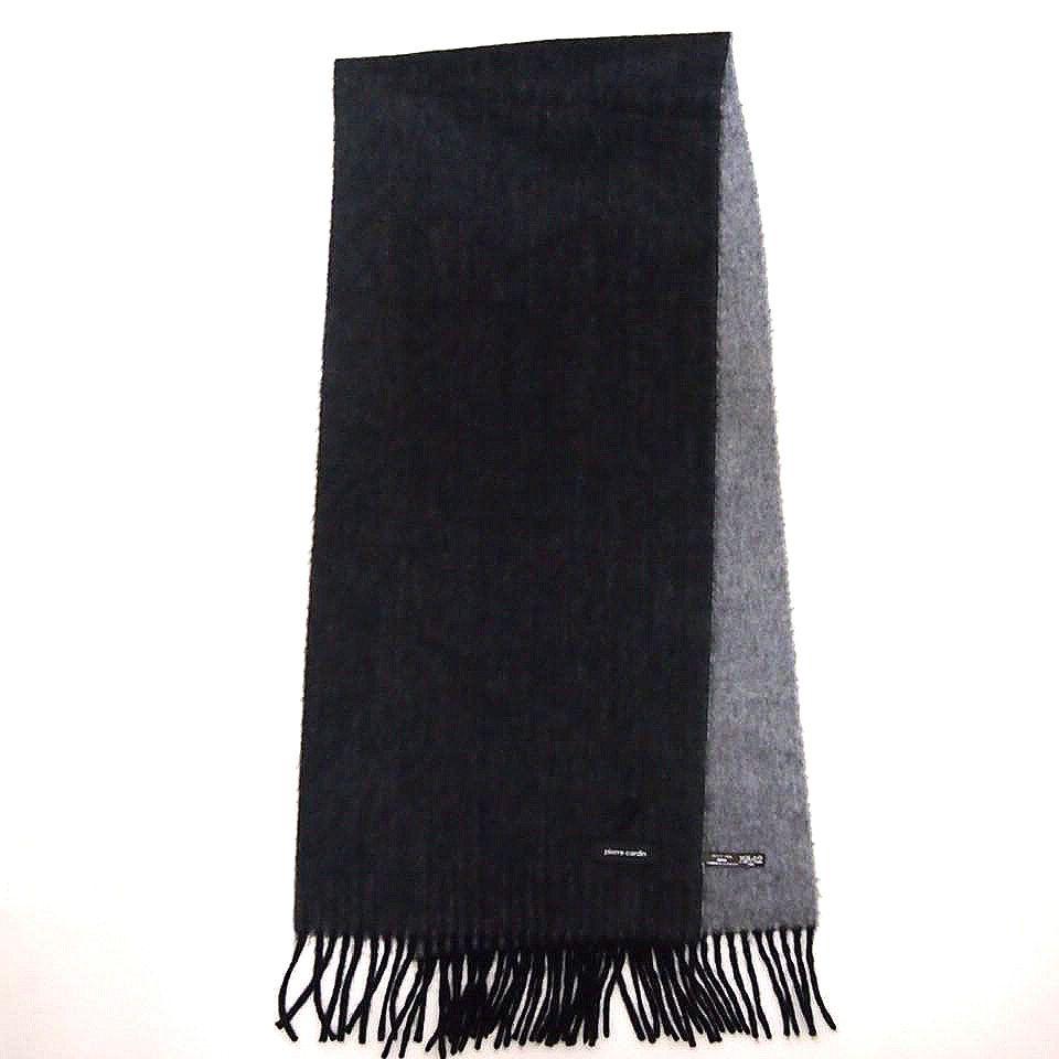 【カシミヤ100%★美品】pierre cardin　バイカラー　マフラー