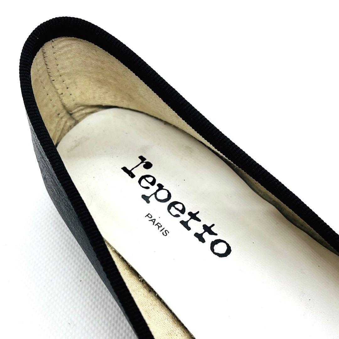 ✨人気✨ Repetto レペット 【37】サンドリオ バレエシューズ 黒 本革