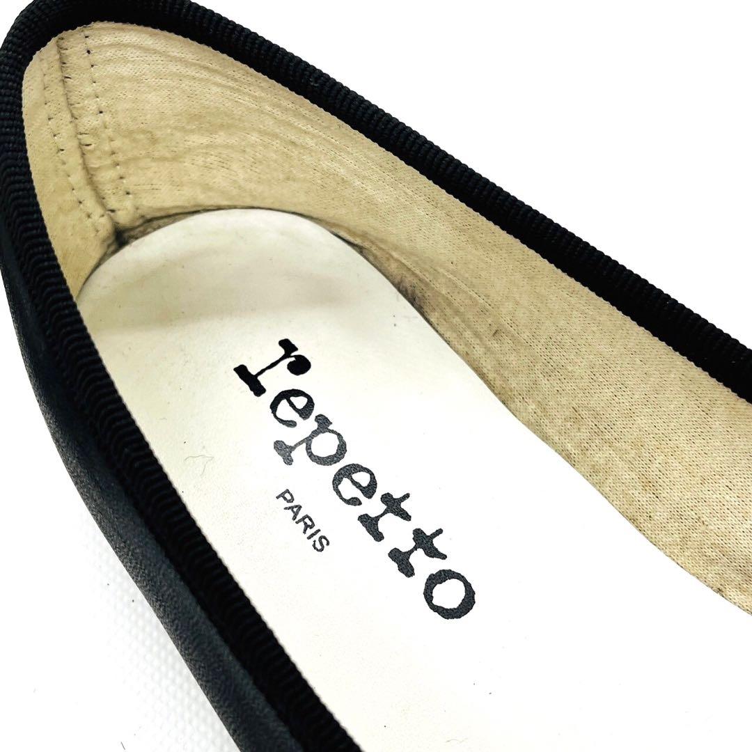 ✨人気✨ Repetto レペット 【37】サンドリオ バレエシューズ 黒 本革