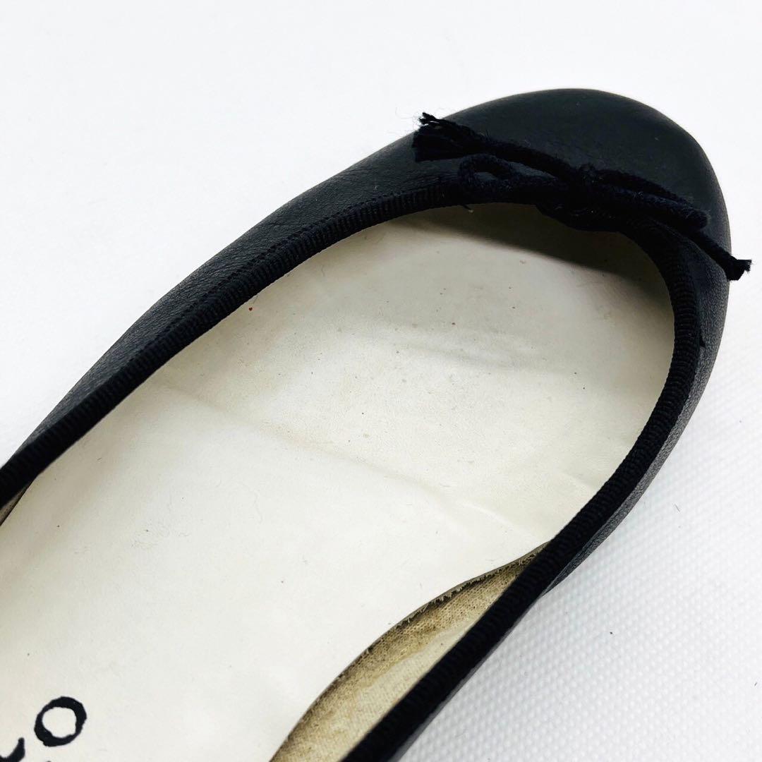 ✨人気✨ Repetto レペット 【37】サンドリオ バレエシューズ 黒 本革
