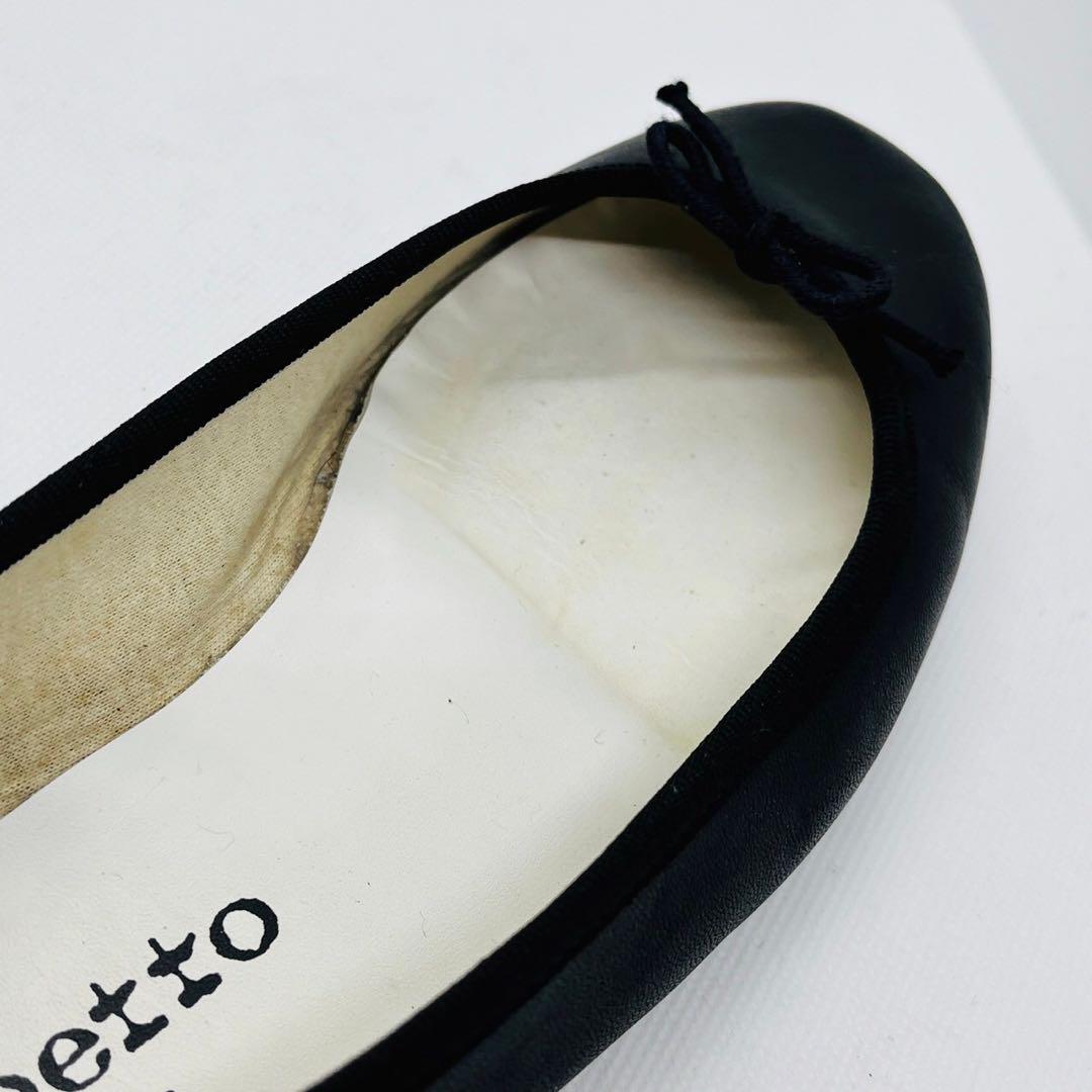 ✨人気✨ Repetto レペット 【37】サンドリオ バレエシューズ 黒 本革