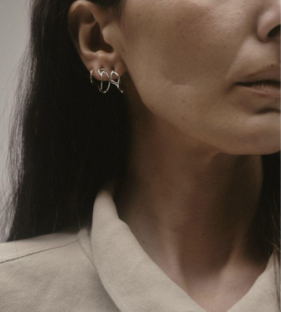 Sale‼️マリアブラックLuna Hoops 14ピアス　ペア　ゴールド