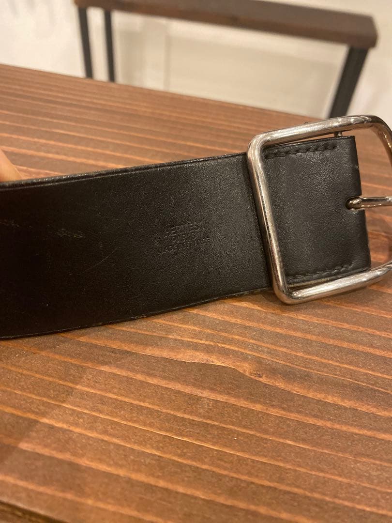 HERMES マルジェラ期 アピⅡ GM レザー ブレスレット ヴィンテージ HERMES マルジェラ期 アピⅡ GM レザー ブレスレット ヴィンテージ