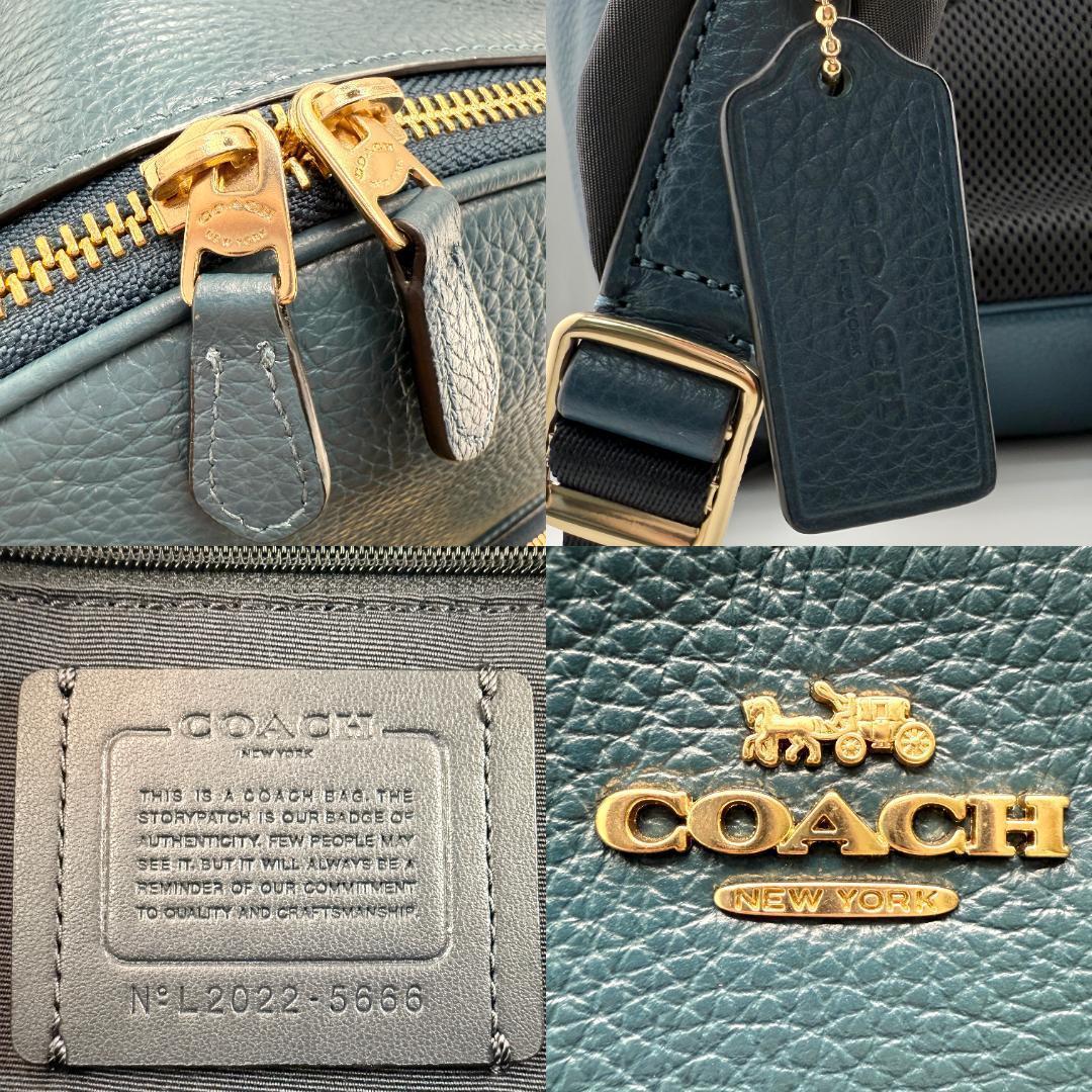 ✨美品✨ COACH コーチ リュック バックパック 大容量 ペプル レザー ✨美品✨ COACH コーチ リュック バックパック 大容量 ペプル レザー