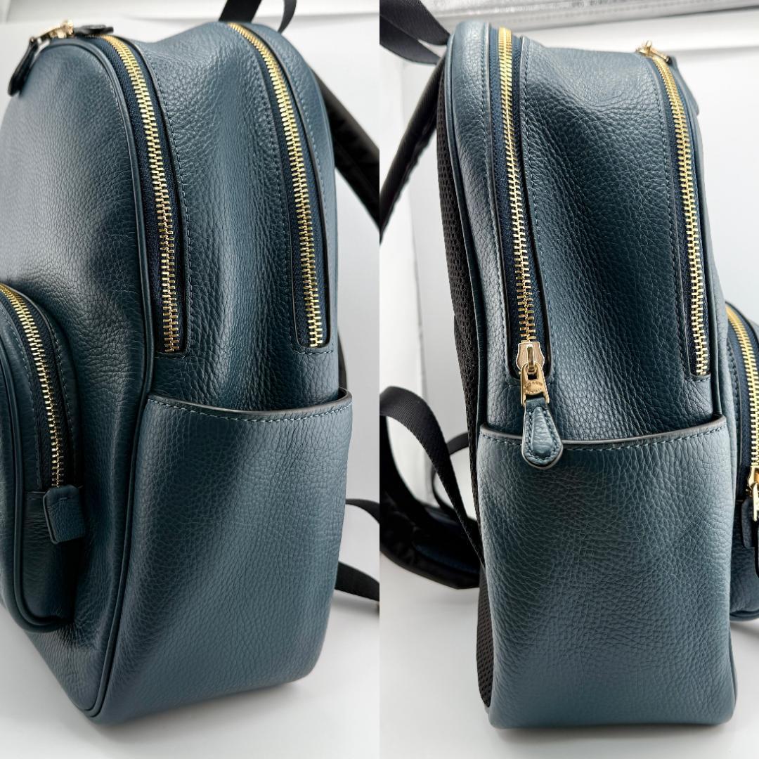 ✨美品✨ COACH コーチ リュック バックパック 大容量 ペプル レザー ✨美品✨ COACH コーチ リュック バックパック 大容量 ペプル レザー