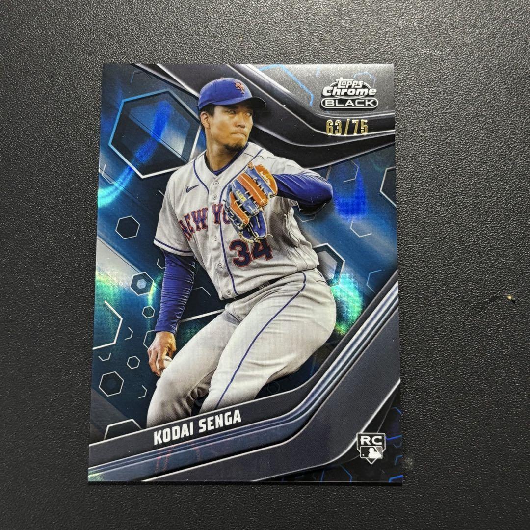 75枚限定 千賀滉大 2023 Topps Chrome Black ルーキー - メルカリ