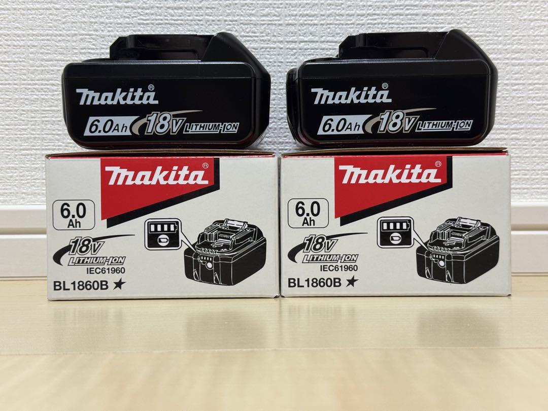 マキタ リチウムイオンバッテリー BL1860 18V 6Ah 2個