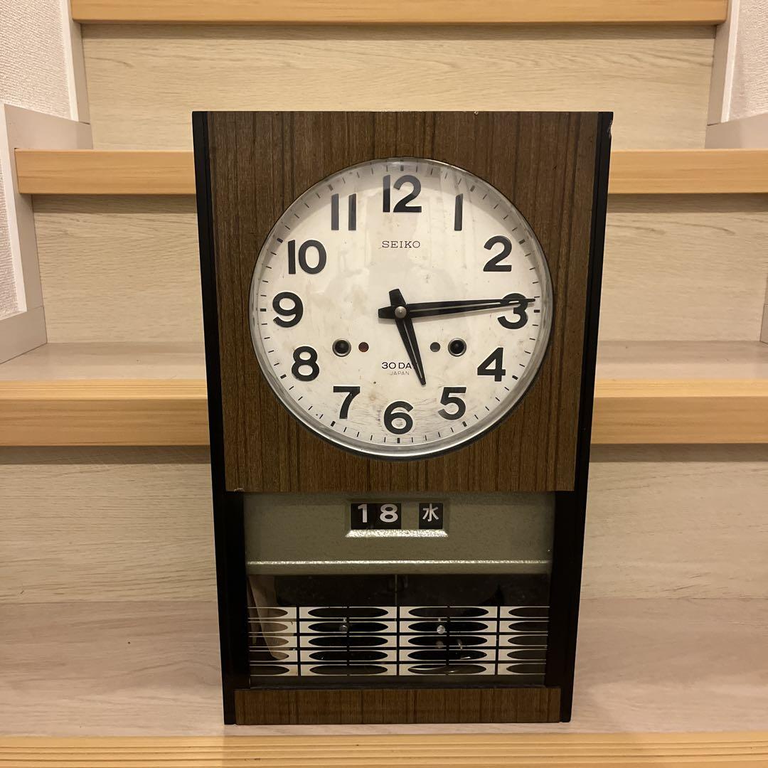 昭和レトロ　ふりこ時計SEIKO 動作確認済み 5,494円