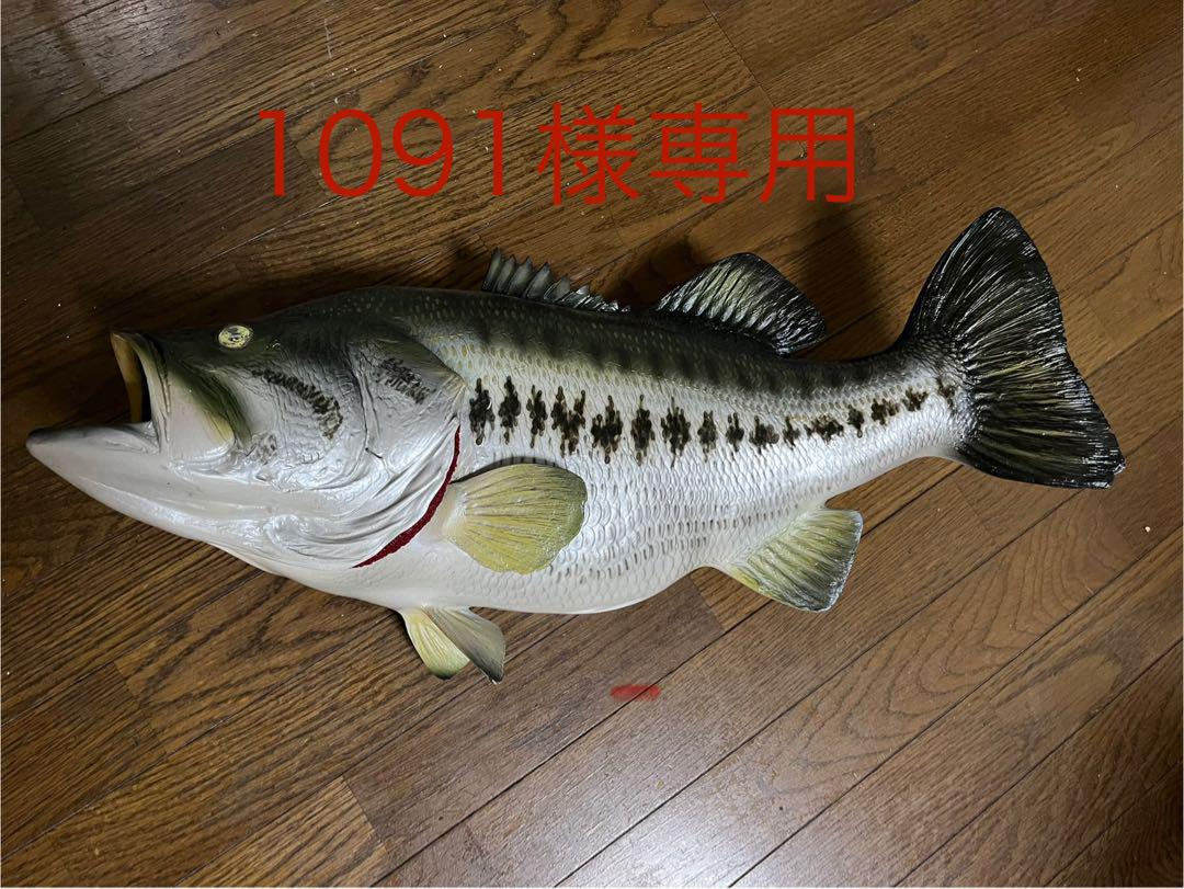 ブラックバス ディスプレイ 剥製 壁飾りインテリア
