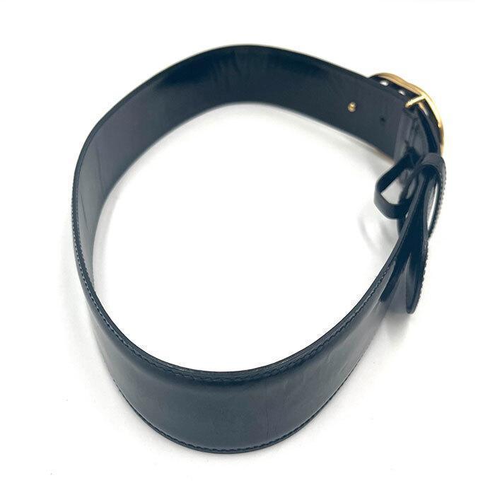 グッチ GUCCI ベルト インターロッキング GGバックル エナメル ゴールド