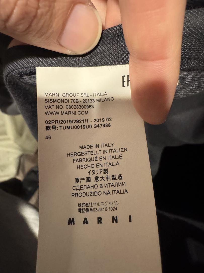 MARNI マルニ メルトンウール チェスターコート 46サイズ