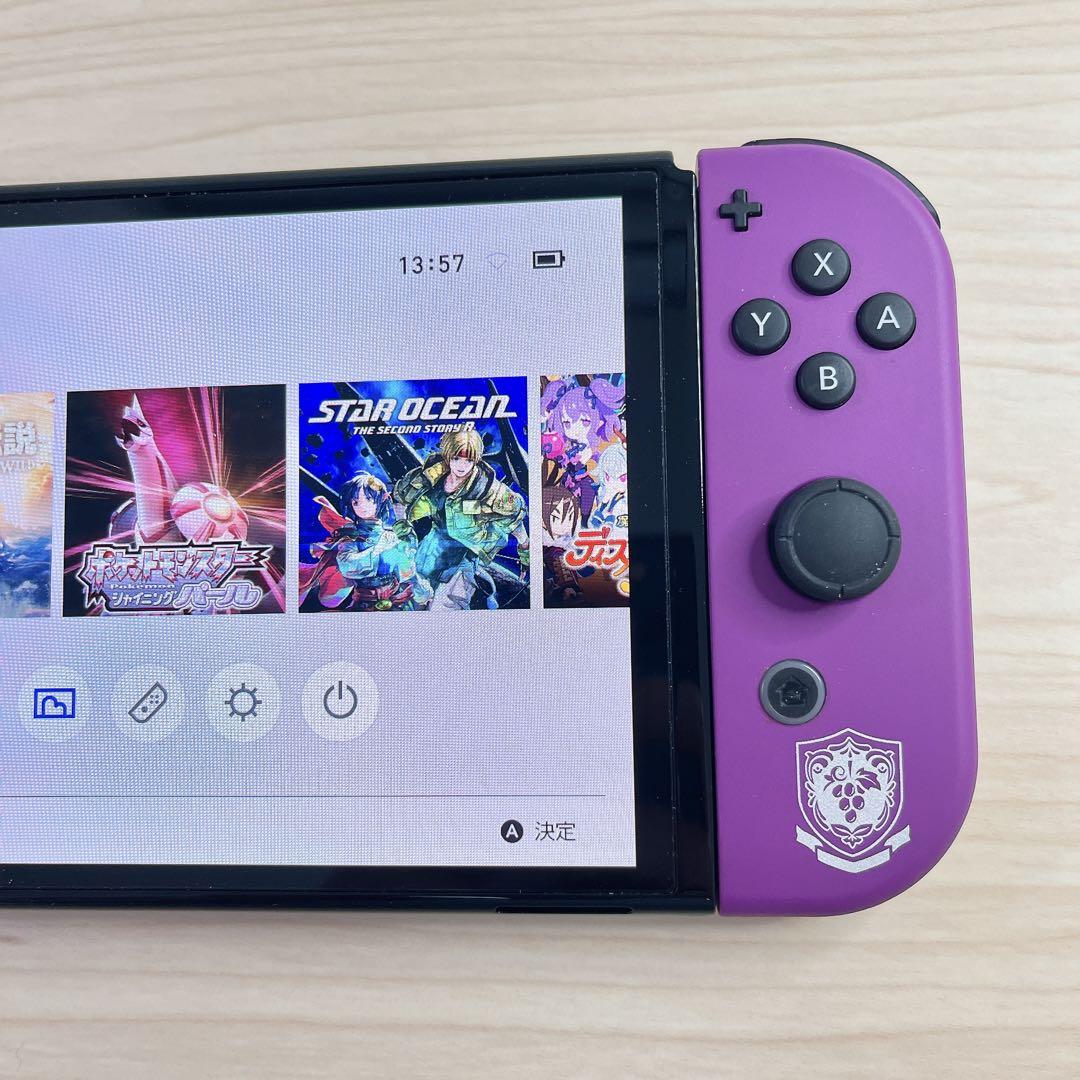 完品】 有機EL Switch本体 スカーレット・バイオレット 完品】 有機EL Switch本体 スカーレット・バイオレット