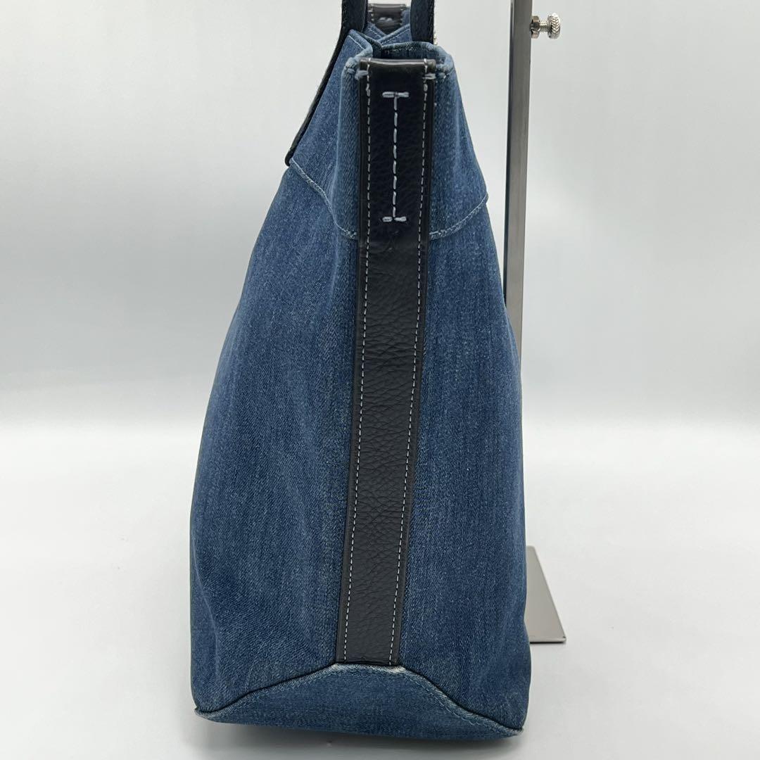 ✨️極美品✨️COACH トートバッグ デニムトート ホースアンドキャリッジ 青