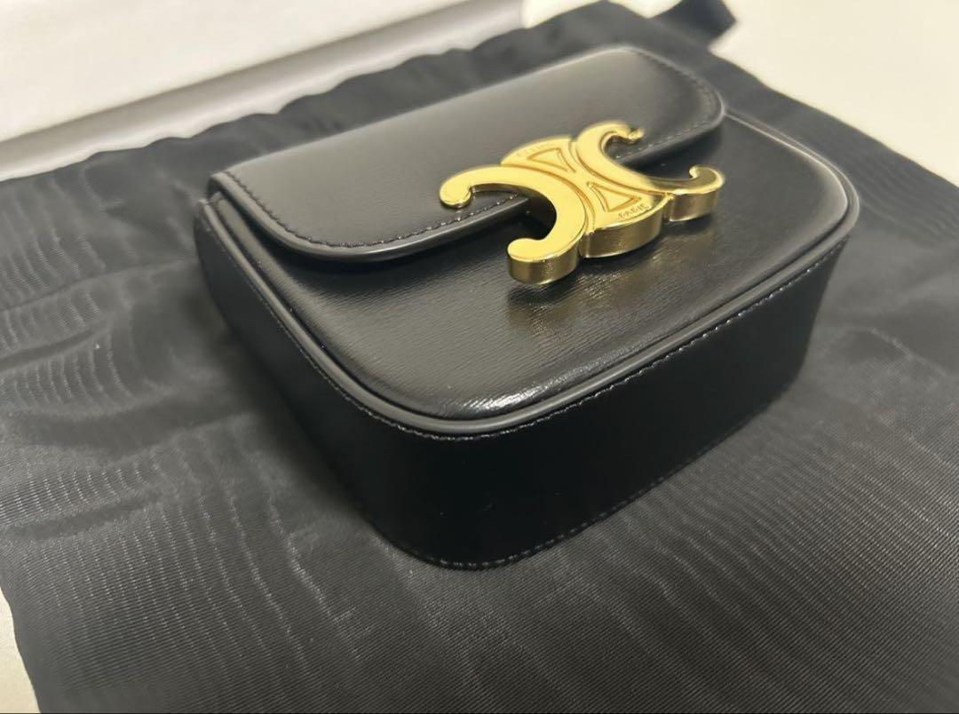 今週まで⭐︎CELINE⭐︎ミニクロード/シャイニーカーフスキン