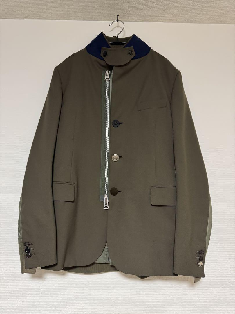 sacai 2021 SS Suiting × MA-1 ドッキング ジャケット