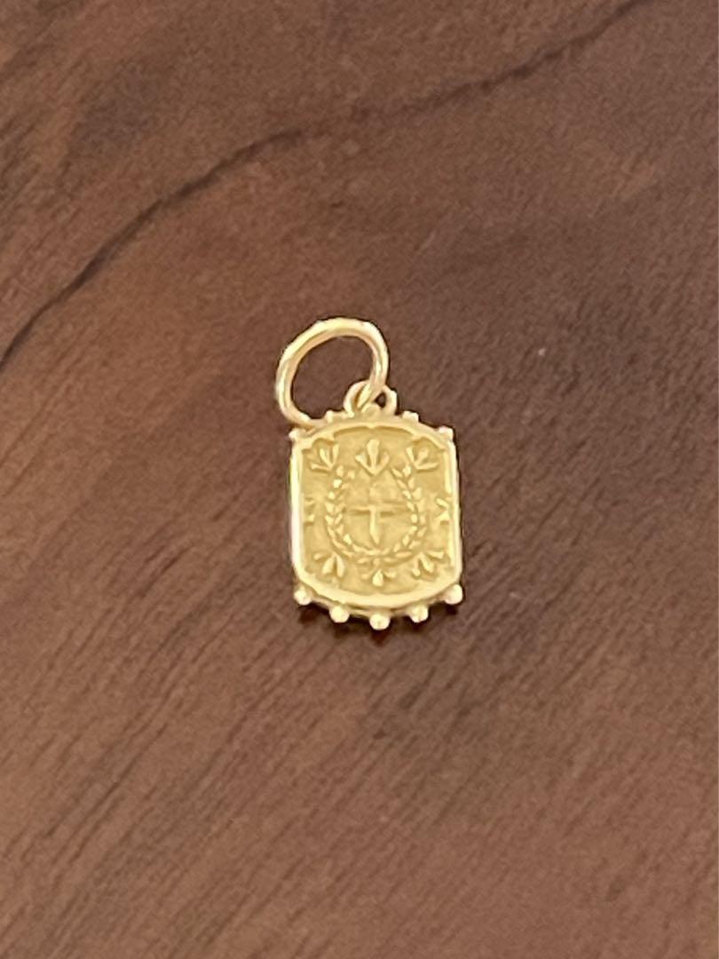 アガット　18K・ダイヤモンド　ネックレスチャーム