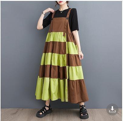 大きいサイズ レディース サロペット ワンピース 春夏 秋 新品