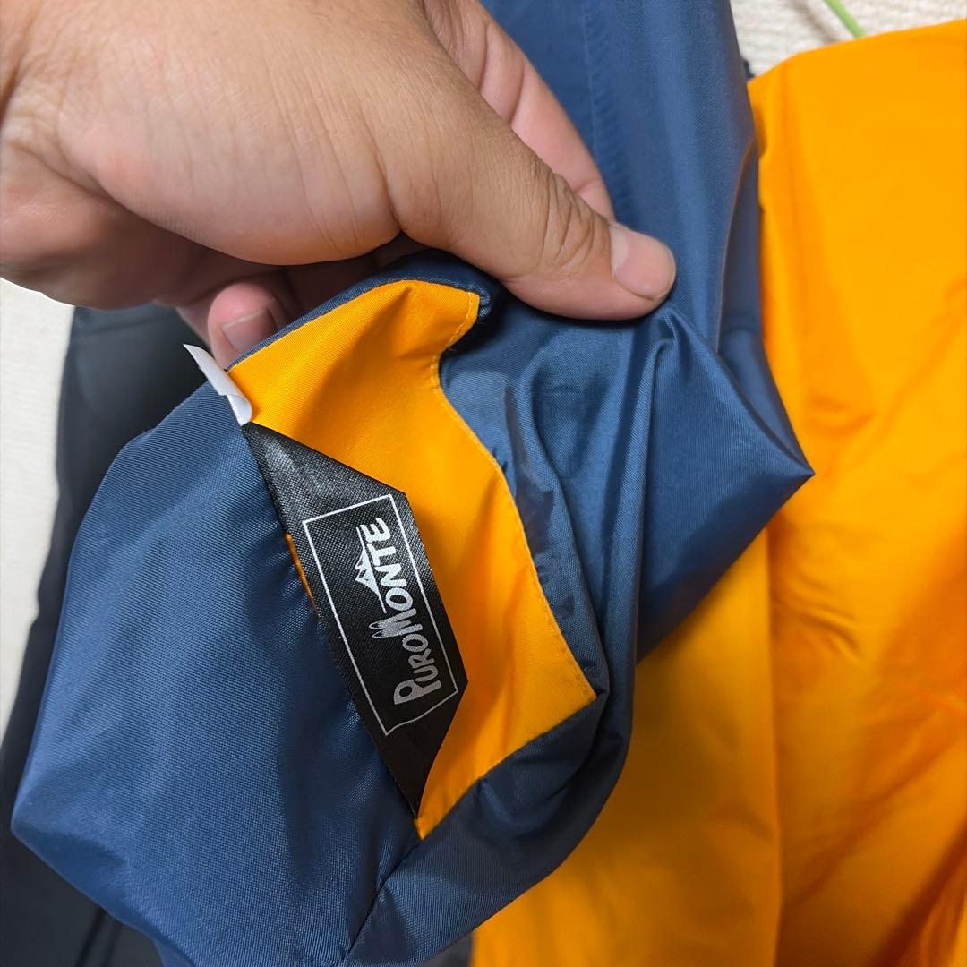 未着用 PUROMONTE レインスーツ M オレンジ/ネイビー 未着用 PUROMONTE レインスーツ M オレンジ/ネイビー