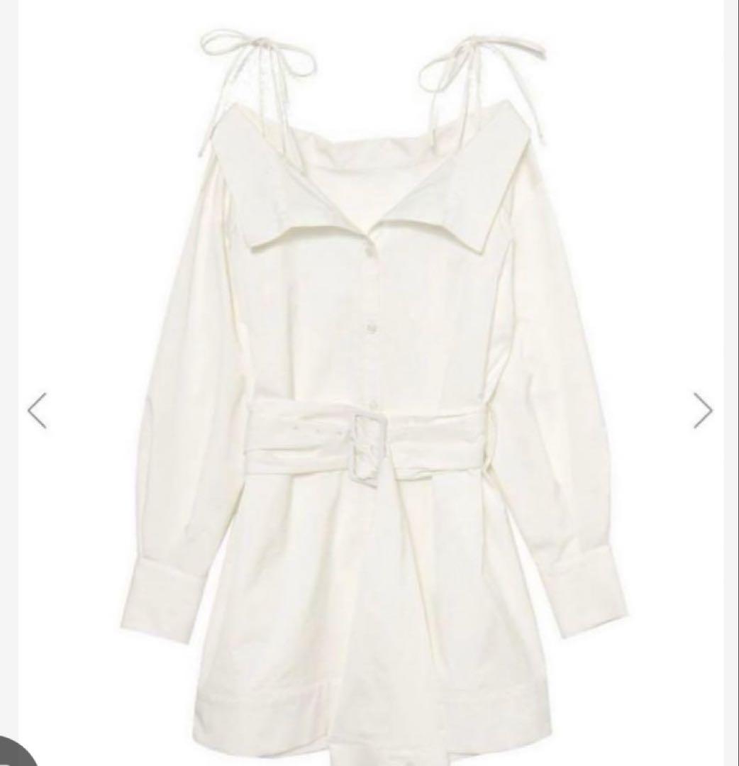 meltthelady shirt mini dress white