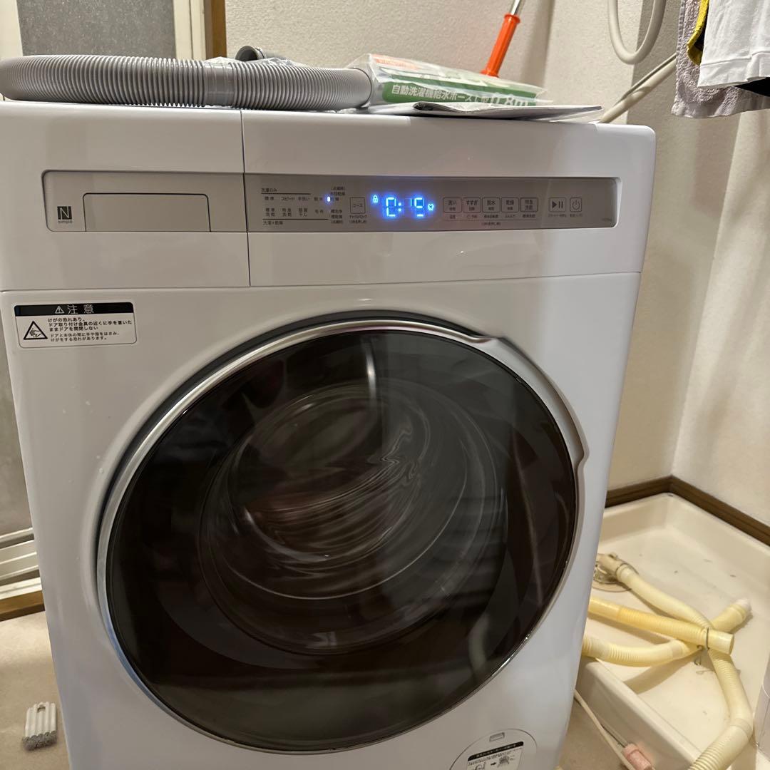 送料無料 ニトリ ドラム式洗濯乾燥機 ND100KL1WH 2025年製 - メルカリ