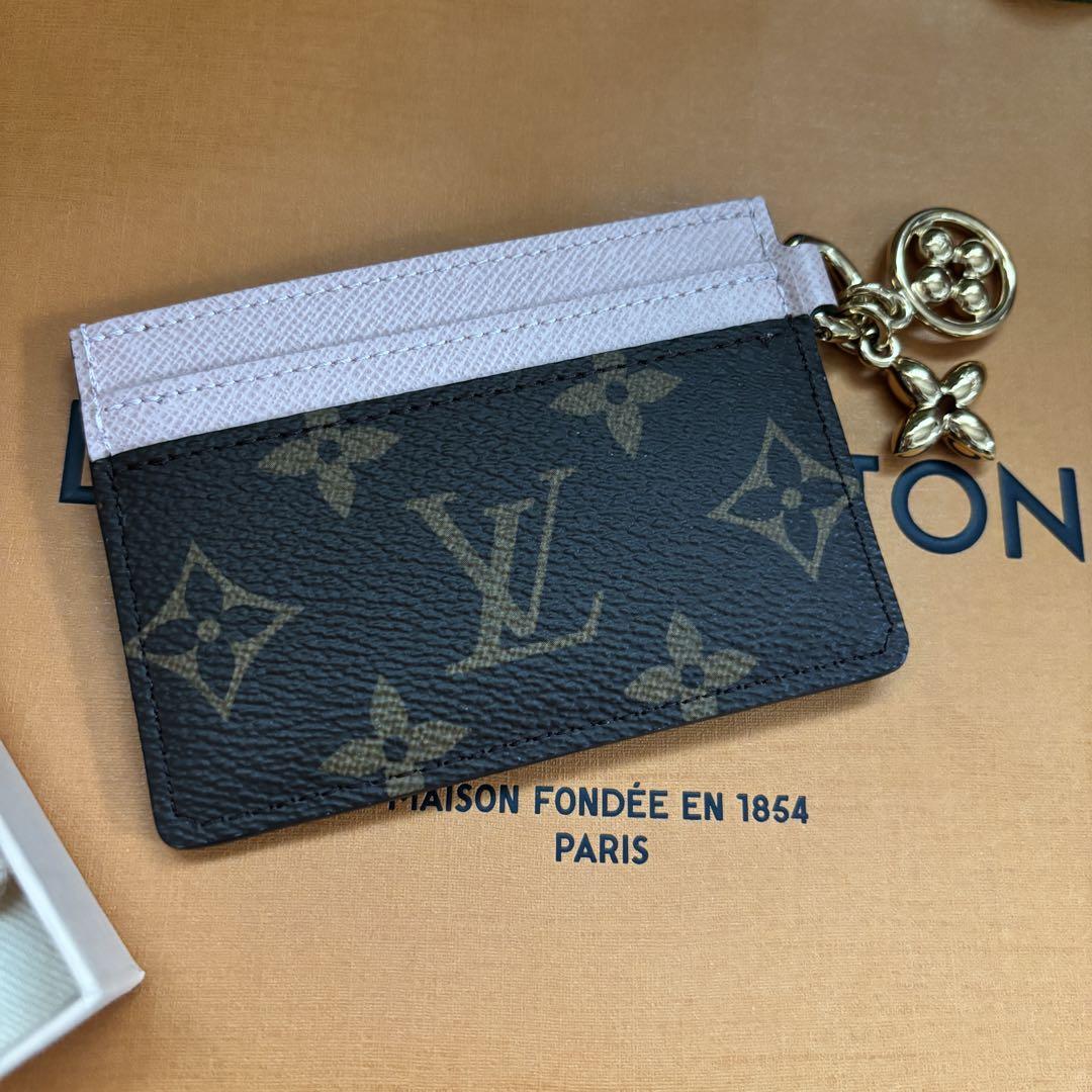Louis Vuitton カードケース ブラウン/ピンク