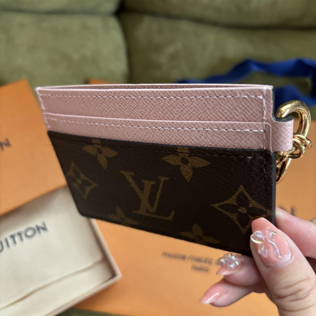 Louis Vuitton カードケース ブラウン/ピンク