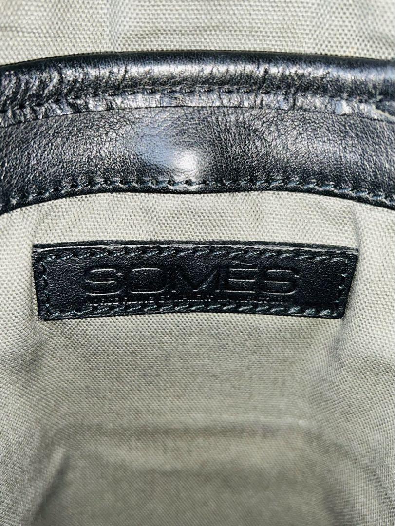 ソメス SOMES ハロン ポシェット ショルダーバッグ レザー 黒 バッグ