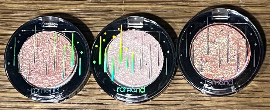 ロムアンド グリッターシャドウ 01 02 03 3つ - メルカリ
