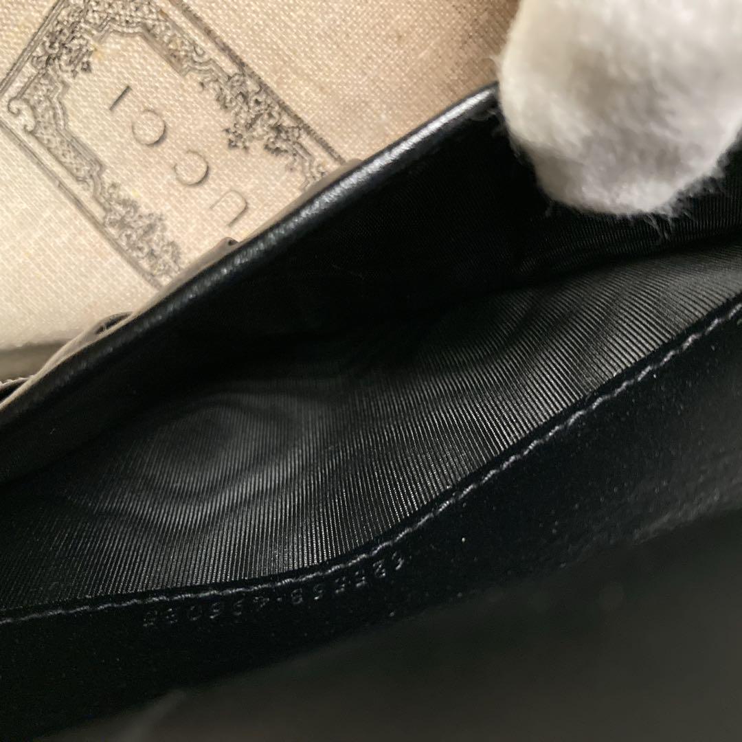 【極美品　現行】グッチ　長財布　ラウンドファスナー　オーガナイザー　エンボス　黒