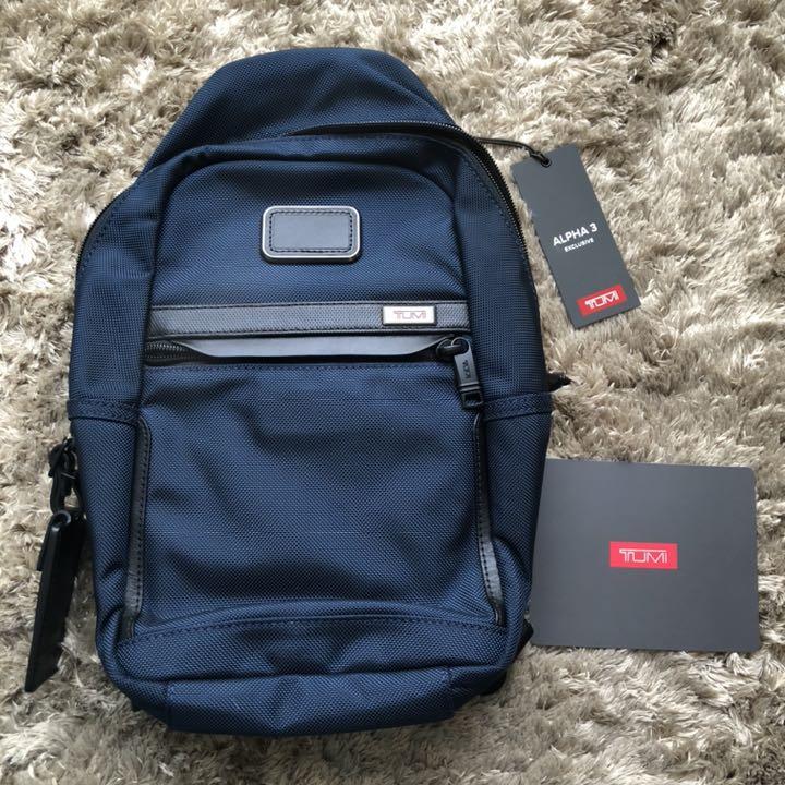 JAL限定品】 TUMI ALPHA 3 ボディバッグ ネイビー
