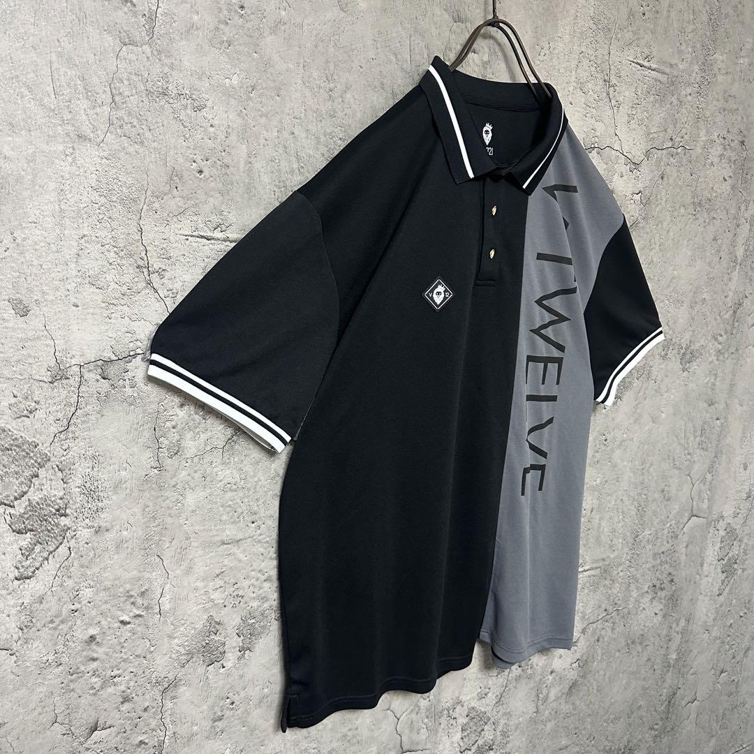 超希少◎】VTWELVE ポロシャツ ビックロゴ バイカラー 美品 完売