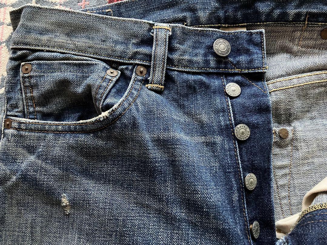 【美品】RRL ダブルアールエル 1936 バックルバック デニム W30 ポロ