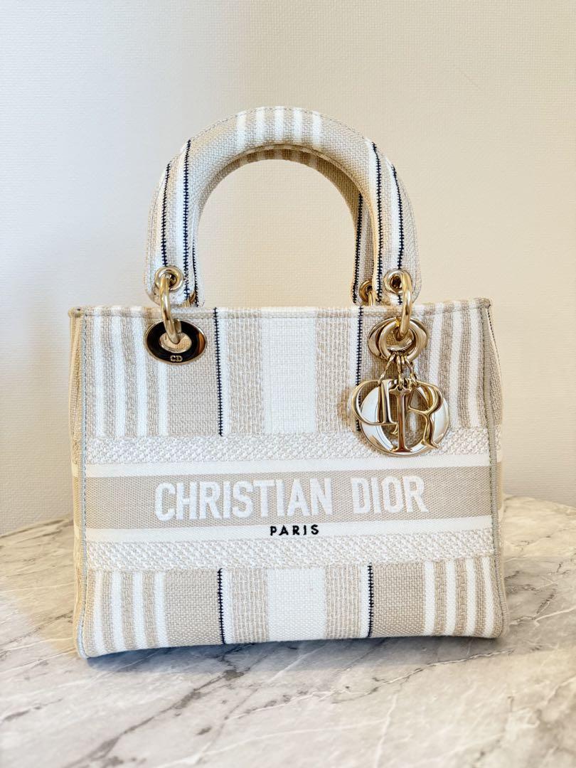 Dior LADY レディ カナージュ キャンバス 持ち手ツイリーセット