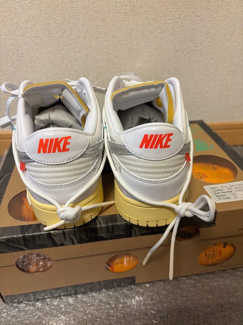 オフホワイト × ナイキ ダンク ロー 1 of 50 オフホワイト × ナイキ ダンク ロー 1 of 50