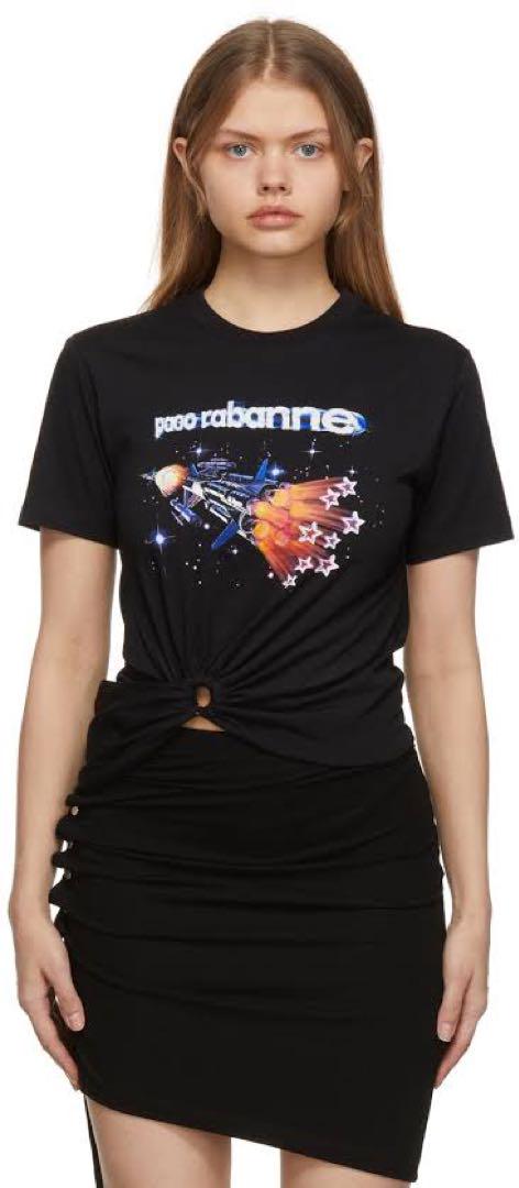 【美品】Paco rabanne パコラバンヌ Tシャツ 40（Mサイズ相当） 美品】Paco rabanne パコラバンヌ Tシャツ 40（Mサイズ相当