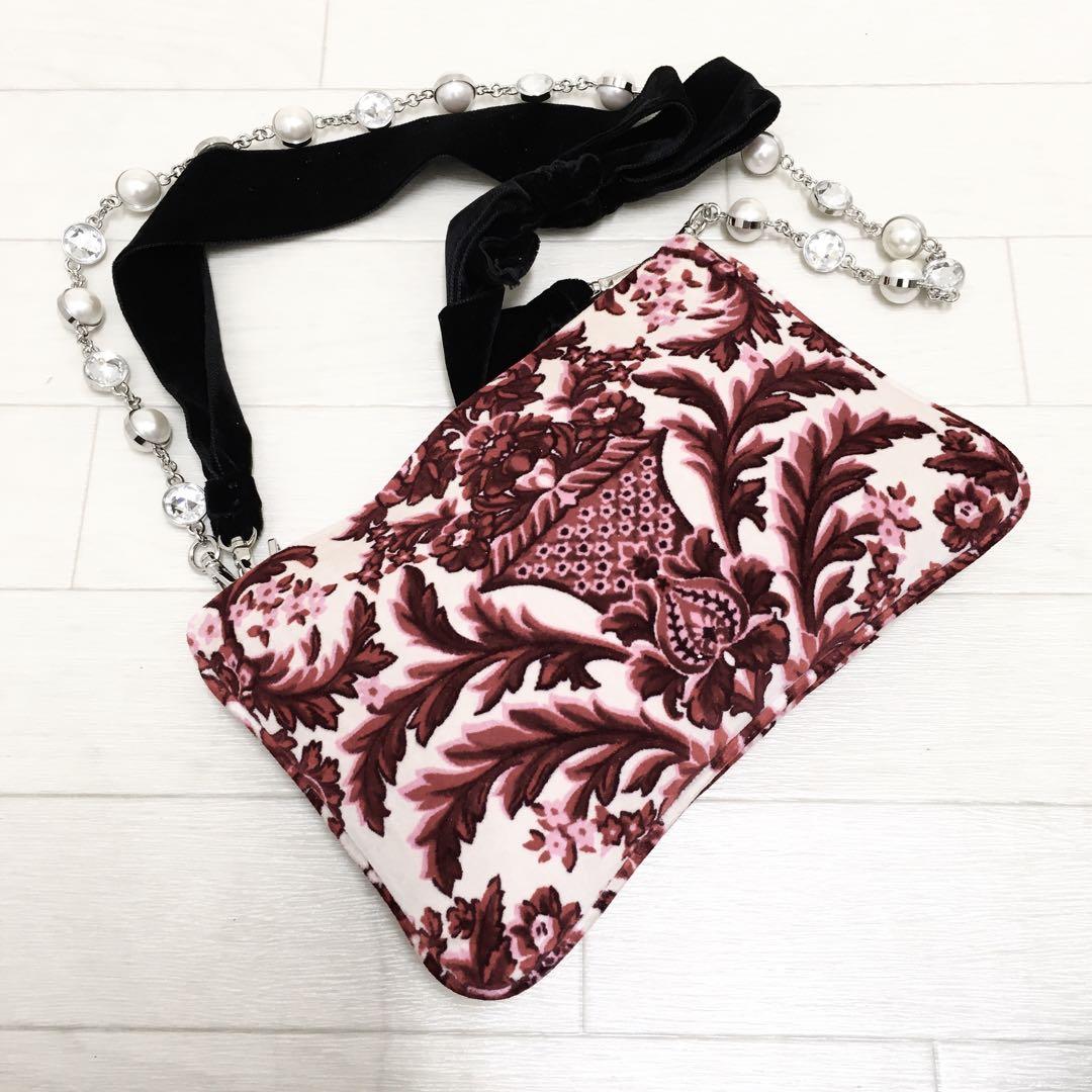 ☆美品・保存袋付☆miu miu VELLUTO PRINT ショルダーバッグ