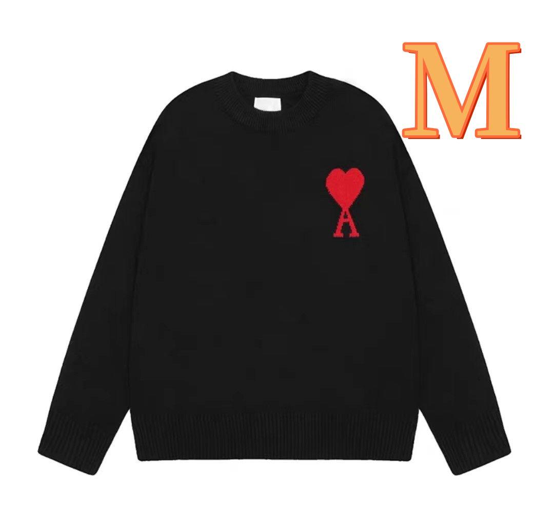 Mサイズ 新品 AMI PARIS アミパリス ニット セーター 長袖 ブラック