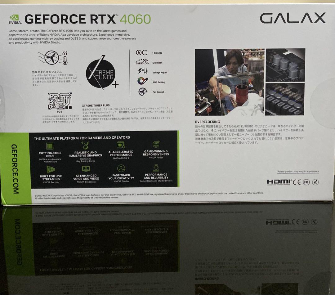 玄人志向 GeForce RTX4060-E8GB/WHITE/LP
