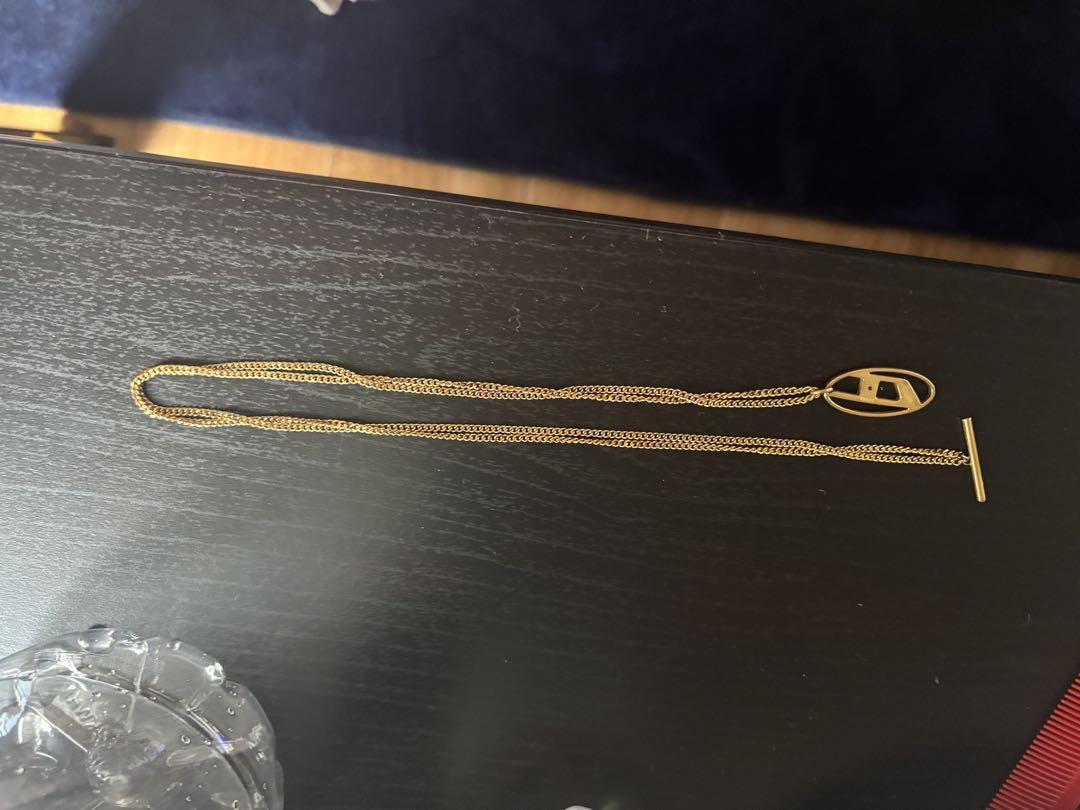 アクセサリー DIESEL Gold-Tone Stainless Steel Chain