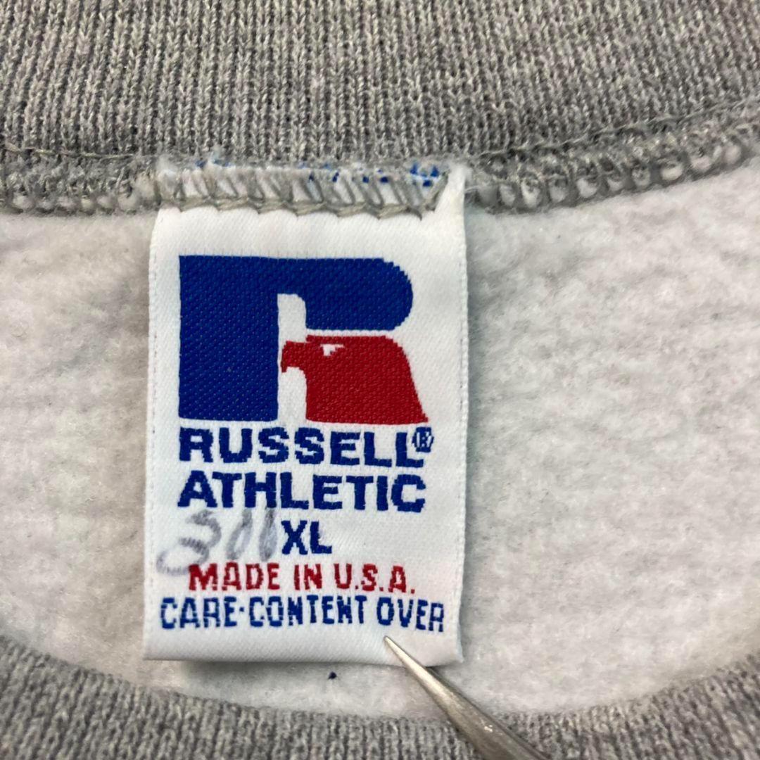 USA製☆古着☆【カレッジ チーム スウェット】大学 刺繍ロゴ メンズXL