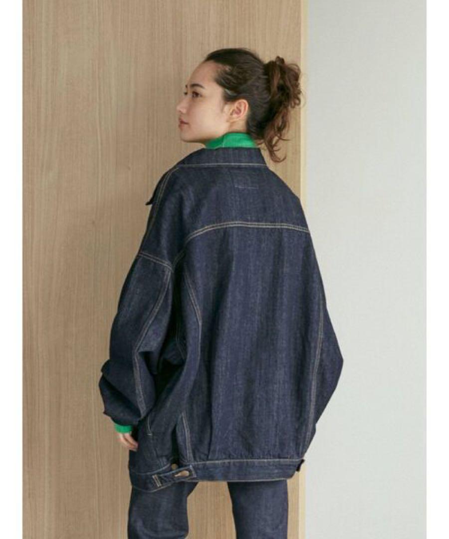 Ungrid ビッグシルエットデニムジャケット 比較的美品 Ungrid (アングリッド) 22秋冬 ビッグシルエットデニムジャケット Gジャン/デニムジャケット