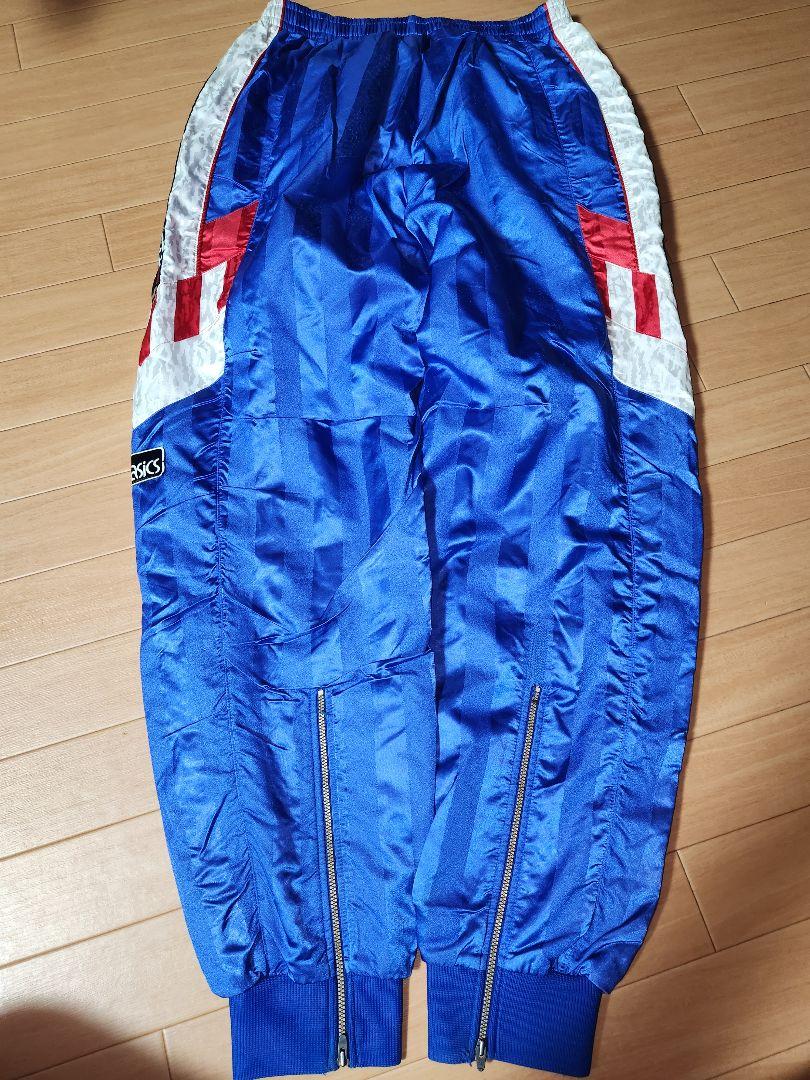90s　asics アシックス　メンズ　ウィンドブレーカー　上下　トリコロール