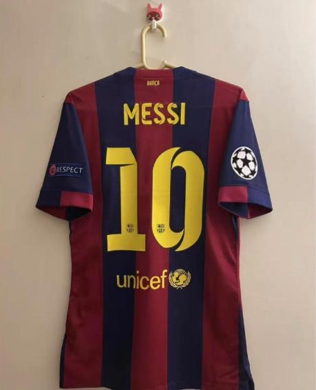 14-15 バルセロナ ホーム ユニフォーム No.10 メッシ XL