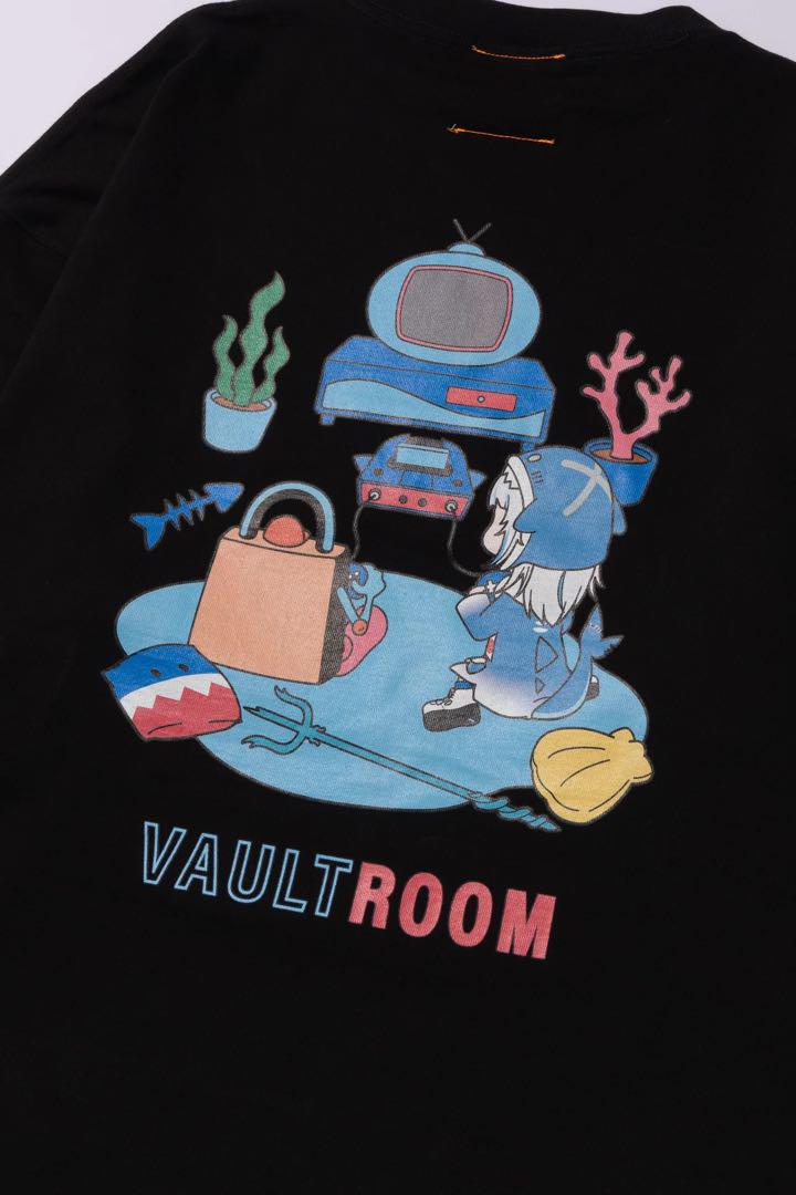 vaultroom VR × GURA L/S TEE / BLK