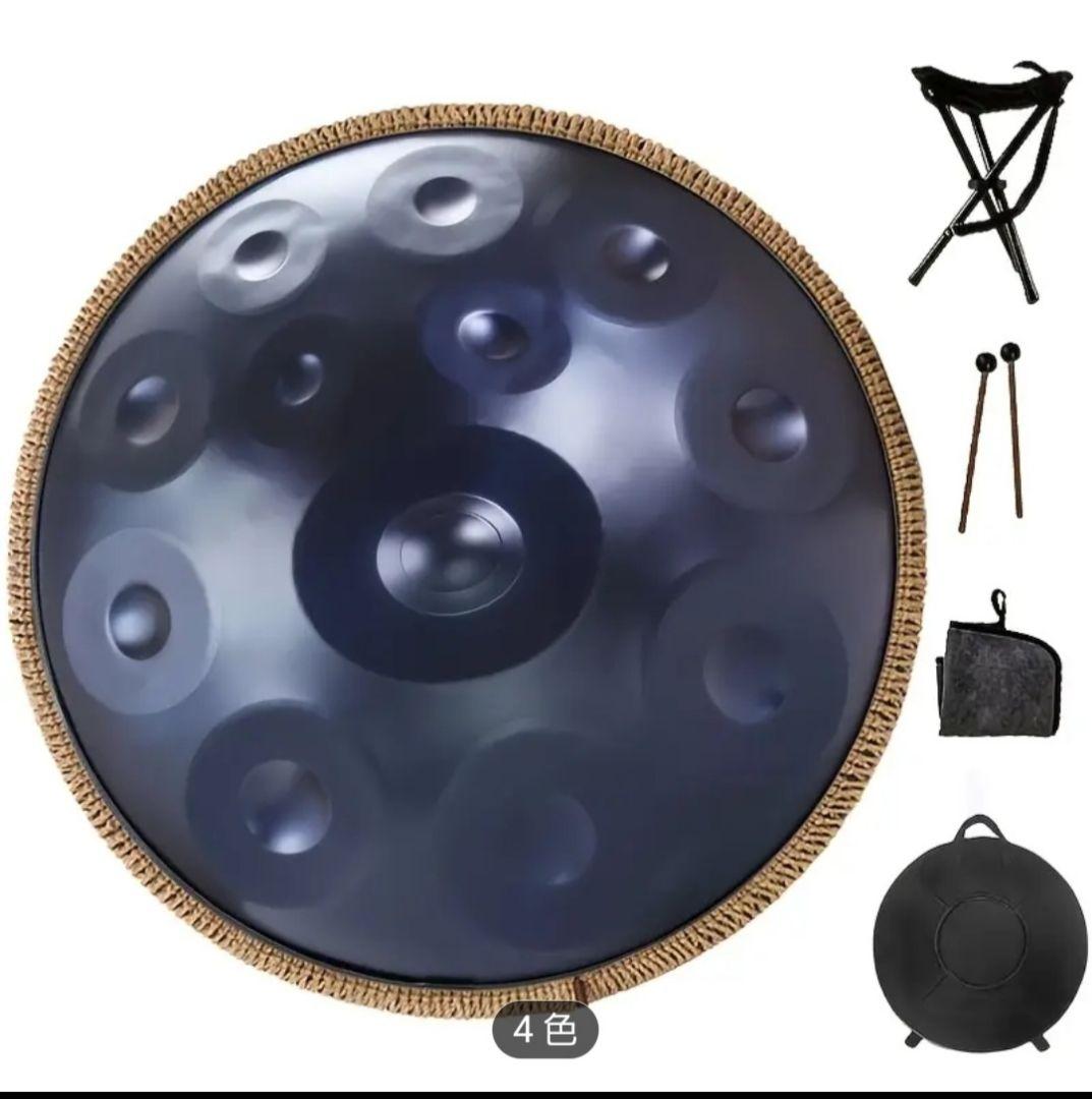 初売り 福袋 ハンドパン 12音 10 SILVER Minor D / Kurd ブルー（D Dマイナー パーカッション・打楽器